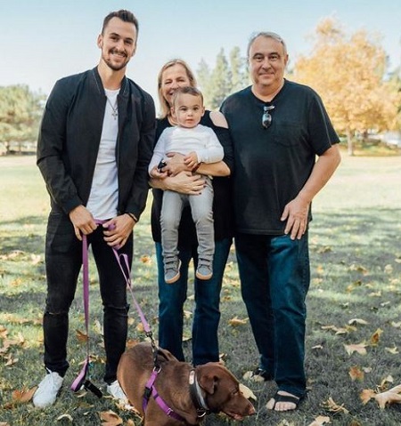 Nic Kerdiles spending time with his father, mother and his nephew.